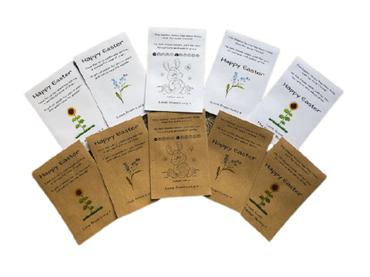 Easter seed packets now available, choice of 3 designs