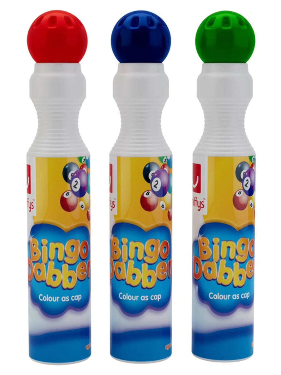 Bingo Dabbers Pack, Red, Green & Blue, Colourful Bingo Markers