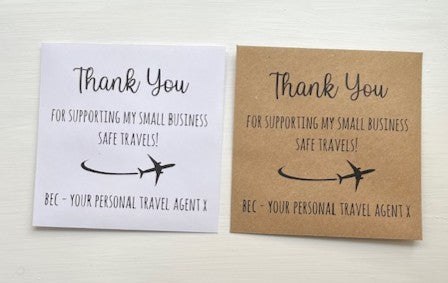 Personalised Corporate Scratch Card Holders, 3 Designs in White or Kraft - 116 mm square envelope (Copy)