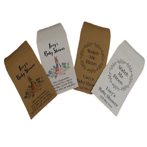 Personalised Baby Shower Favour Seed Packet - Favour - 2 designs