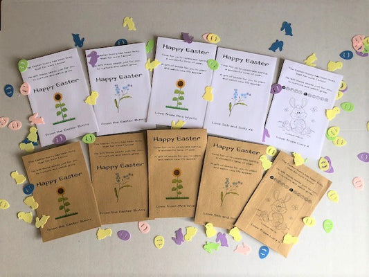 Personalised Easter Gift Seed Packet - with/without seeds - 3 designs