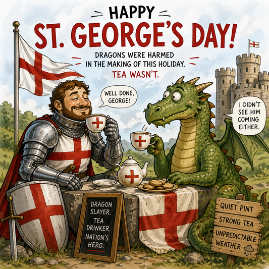 St. George’s Day: Dragons, Tea, and Mild Weather Complaints