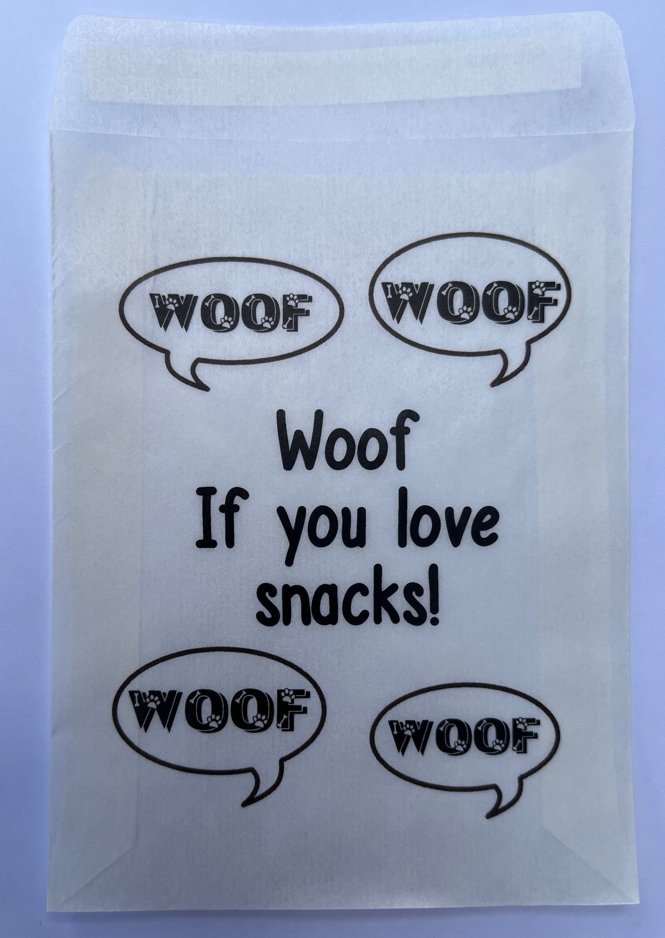 Personalised Pet Treat Bag, Gift for Dogs Cats Party Bags/Wedding Favours - 3 Designs - 117 x 89 mm